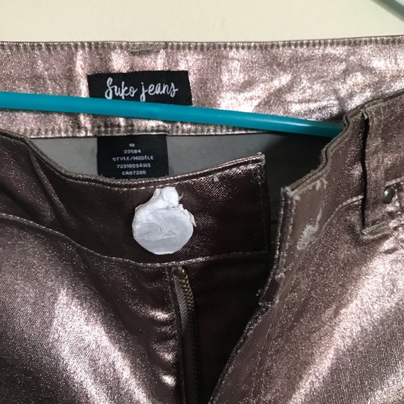 metallic Suki jeans size 10 - Picture 2 of 4